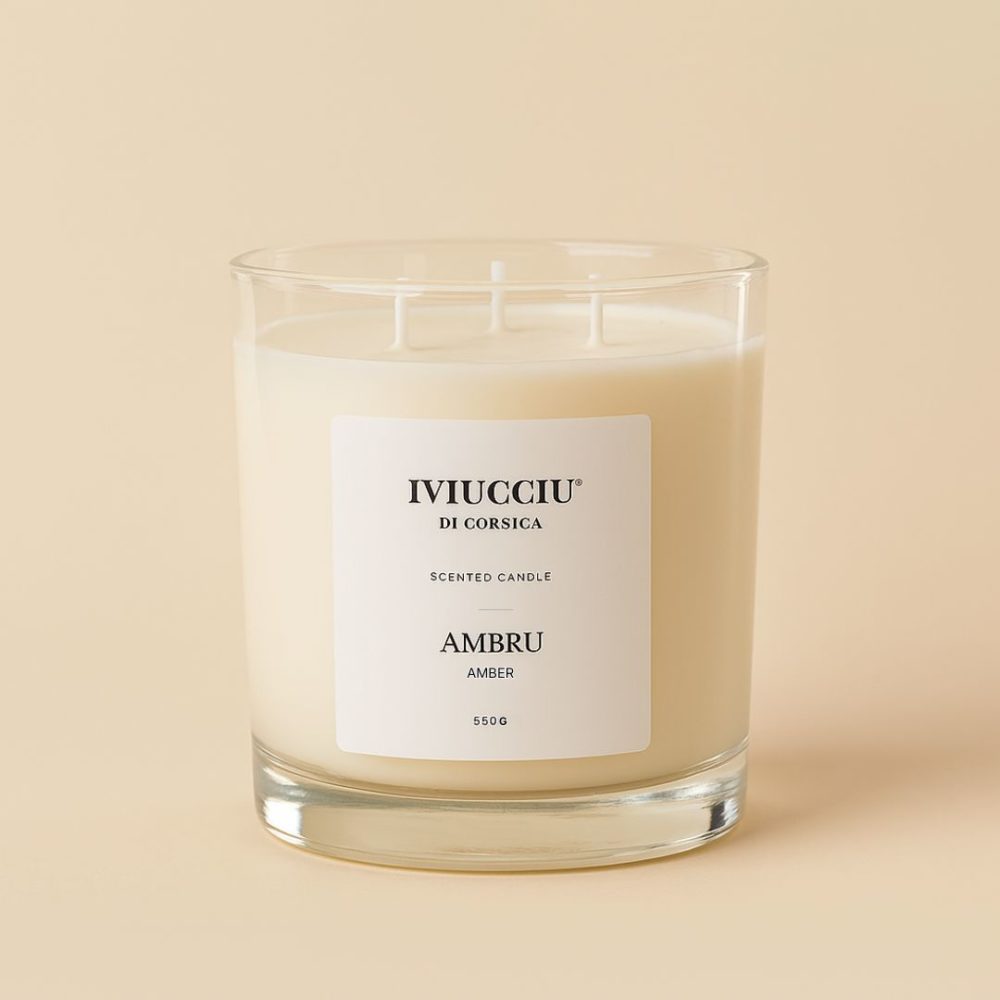 BOUGIE PARFUMÉE AMBRU - 550 G
