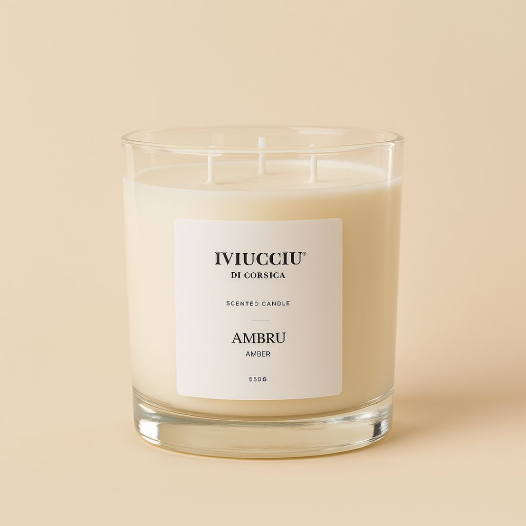 BOUGIE PARFUMÉE AMBRU - 550 G
